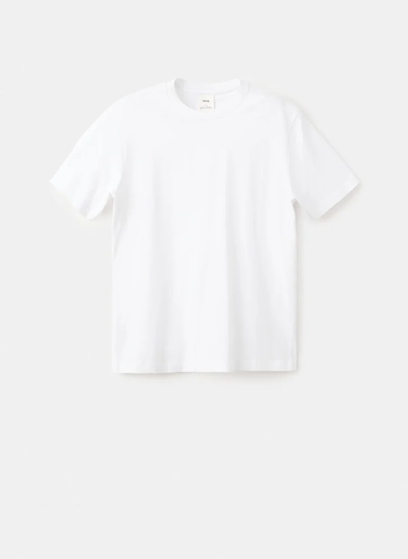 Mango Man  100% cotton slim-fit t-shirt for Men | Best Price UAE